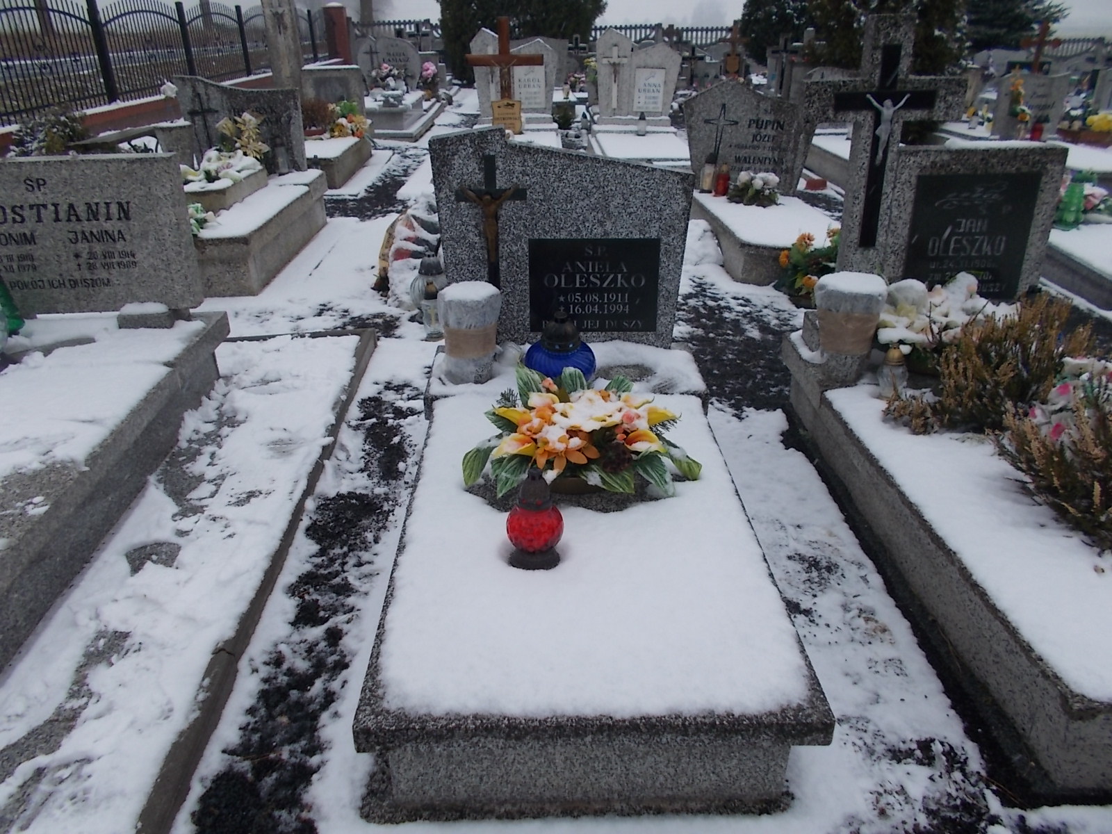 Grób Aniela Oleszko